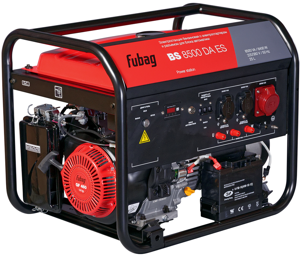 Бензиновый генератор Fubag BS 8500 DA ES в контейнере — Фото №2 