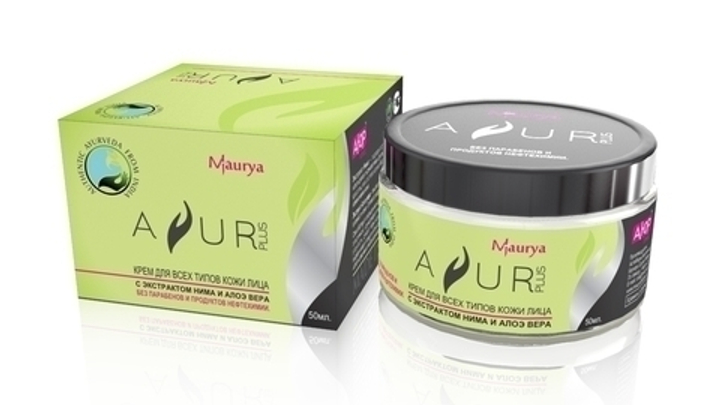 Крем для лица Maurya Ayur plus для всех типов кожи Ним и Алоэ Вера 50 мл.