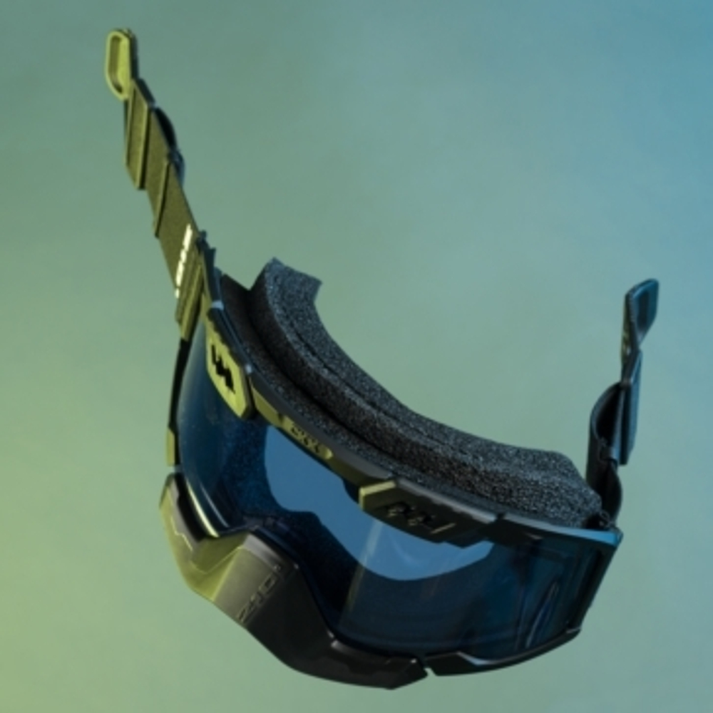 Очки снегоходные CKX 210 TACTICAL, двойная жёлтая линза