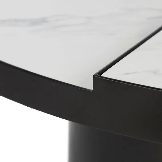 Кофейный стол Vaso Ø90 см, белая керамика