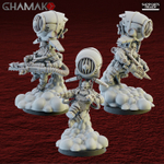 Grand Alliance Order Kharadron Overlords Dwarf Endrinmaster with Dirigible Suit Штурмовик дварфов №4. 1шт. миниатюра для dnd, днд, pathfinder, фентези, Настольная игра, НРИ, Варгейм, РПГ