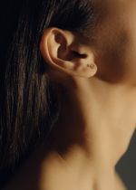 Серьги Crystal Circle с розовым халцедоном