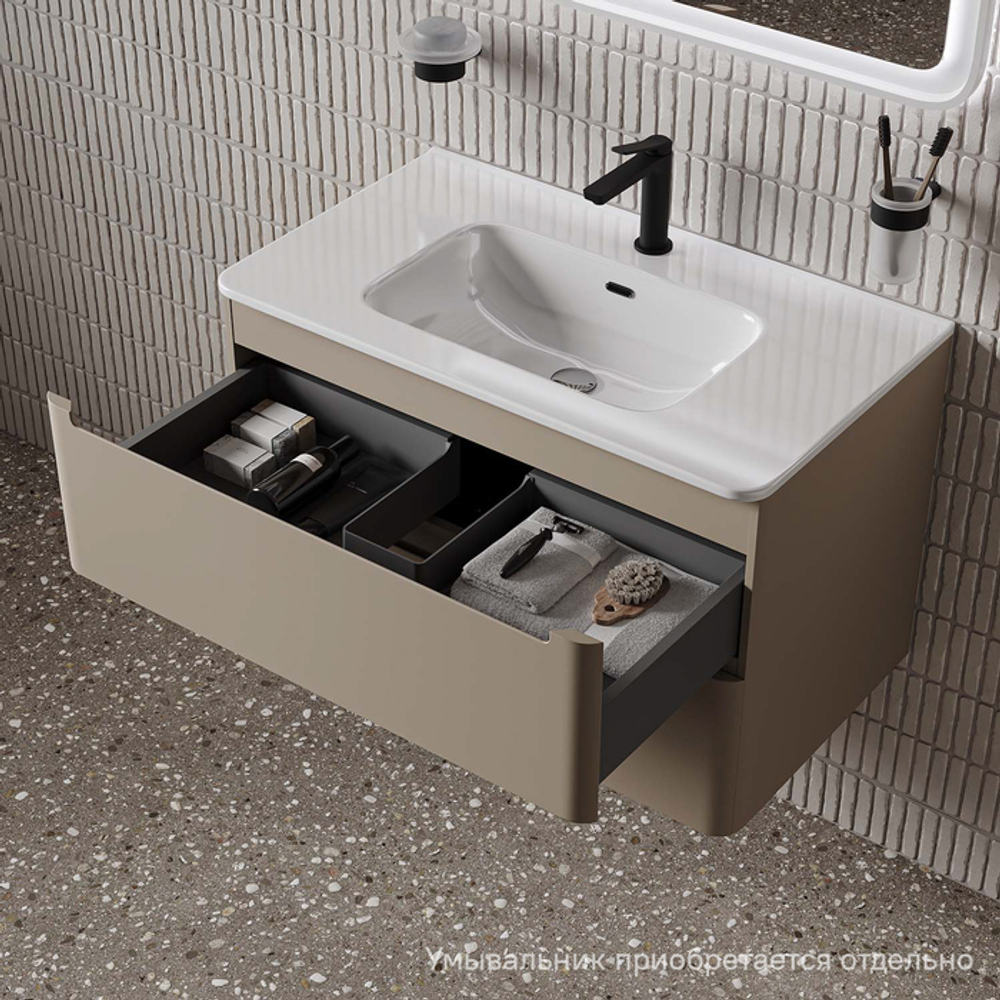 Тумба подвесная IDDIS Edifice, 80 см, капучино, EDI80C0i95