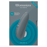 Серый бесконтактный клиторальный стимулятор 11,7см Womanizer Starlet 3 Gray WZ231SG6