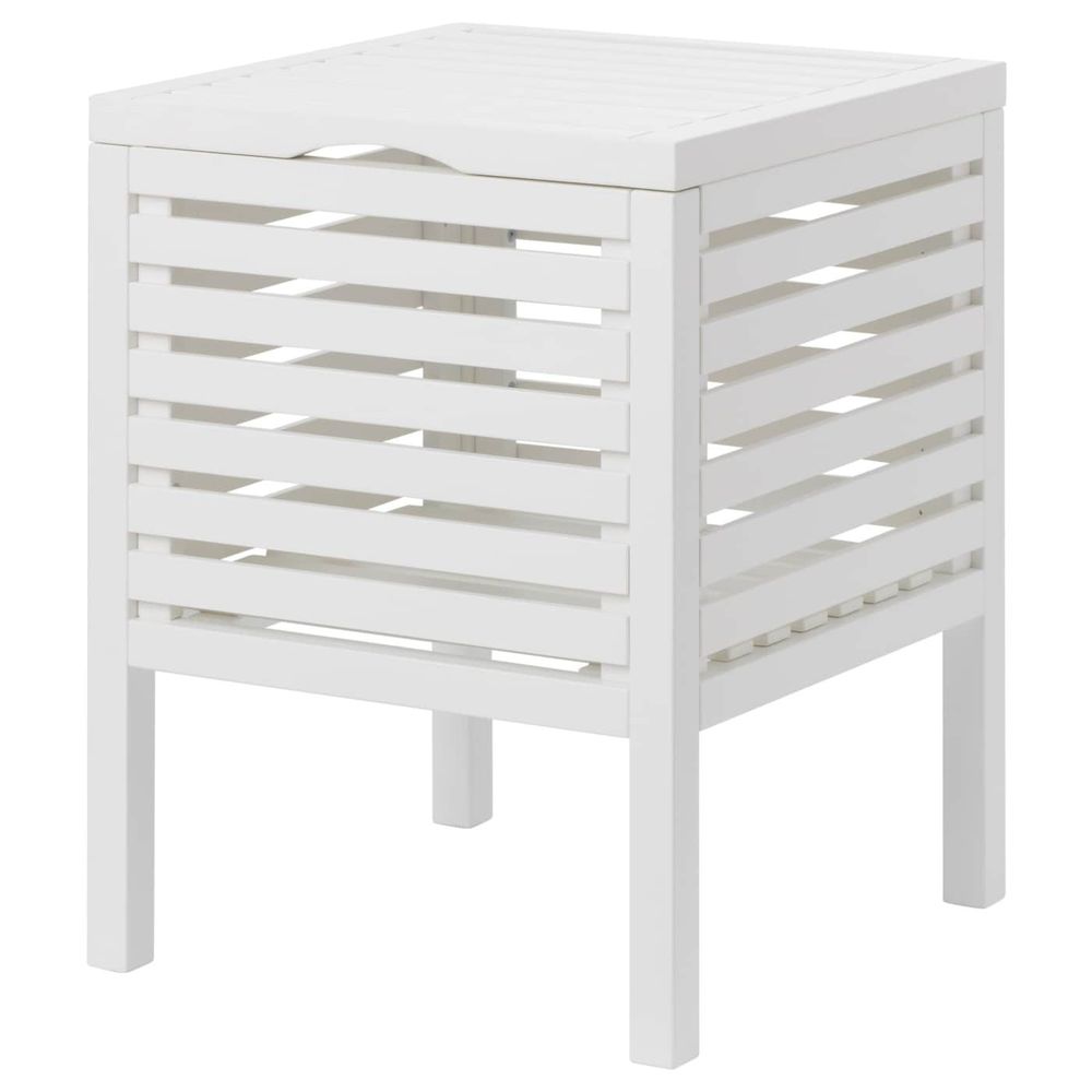 IKEA Табурет с ящиком для хранения, белый MUSKAN