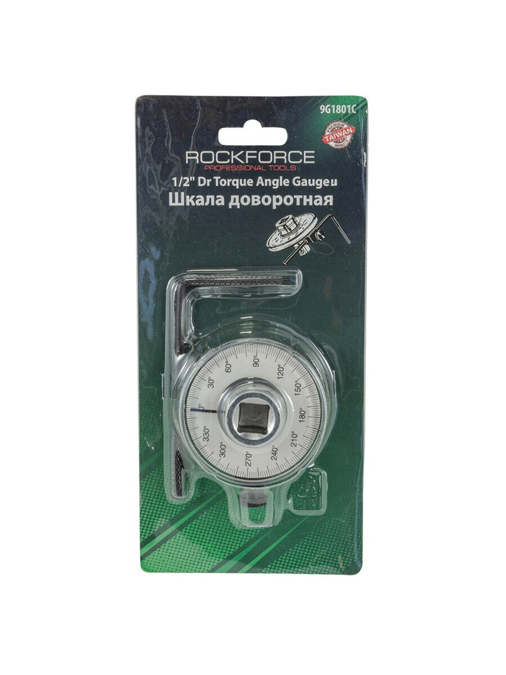 Шкала доворотная 1/2''(0-360гр.), в блистере RockForce##Rock FORCE RF-9G1801C