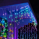 Гирлянда  бахрома - Twinkly Icicle (Multicolor + White edition) - 190 шт.(5 м) RGB + W + BT + Wi-Fi (TWI190SPP-TEU)