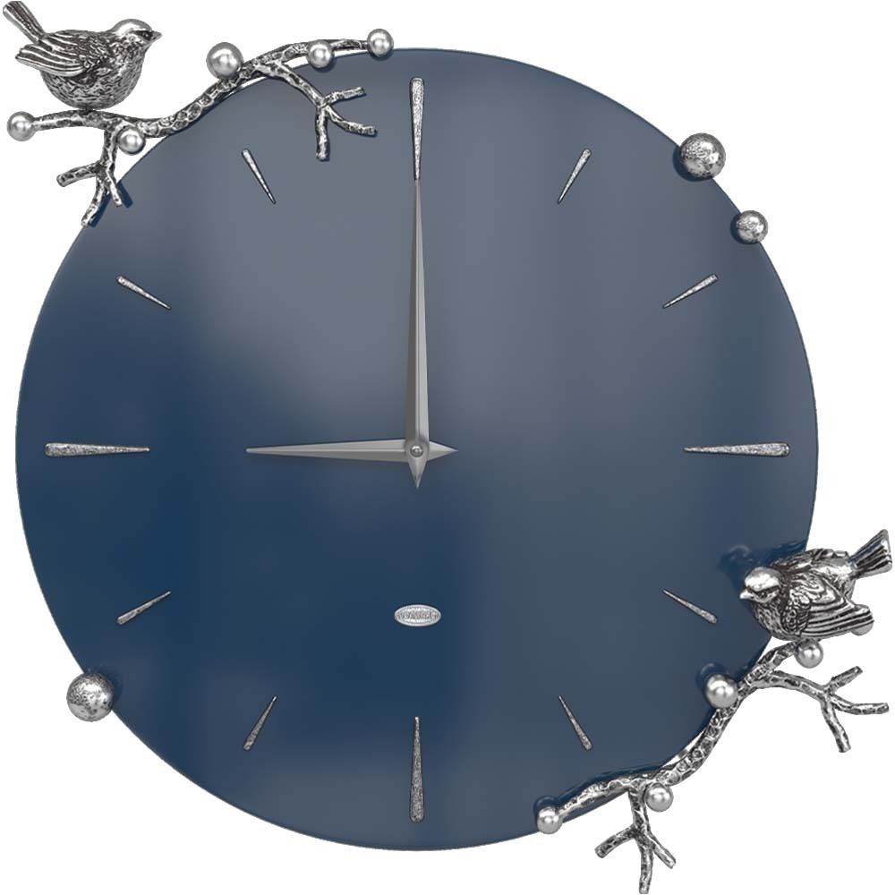 Часы настенные Терра Колор Королевский синий Сильвер