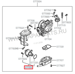 Датчик холостого хода Mitsubishi / для двигателя / RVLT-MD628059