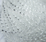 БП001НН23 Хрустальные бусины "рондель", цвет: белый прозрачный, размер 2х3 мм, кол-во: 95-100 шт.