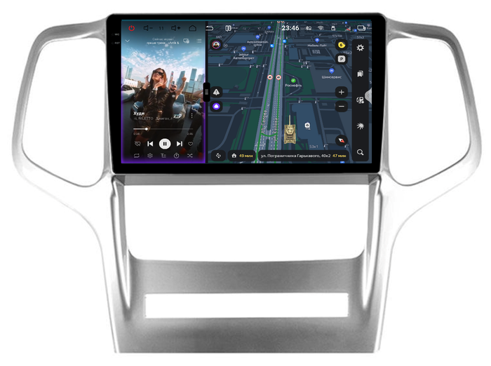 Магнитола для Jeep Grand Cherokee 2010-2013 - Redpower 85318 PRO/PROmax ТОП звук, 2K QLED, Android 14, Быстрейшая, CarPlay, 4G SIM-слот