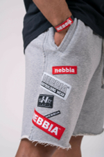 Шорты NEBBIA Labels Shorts 178 Серые