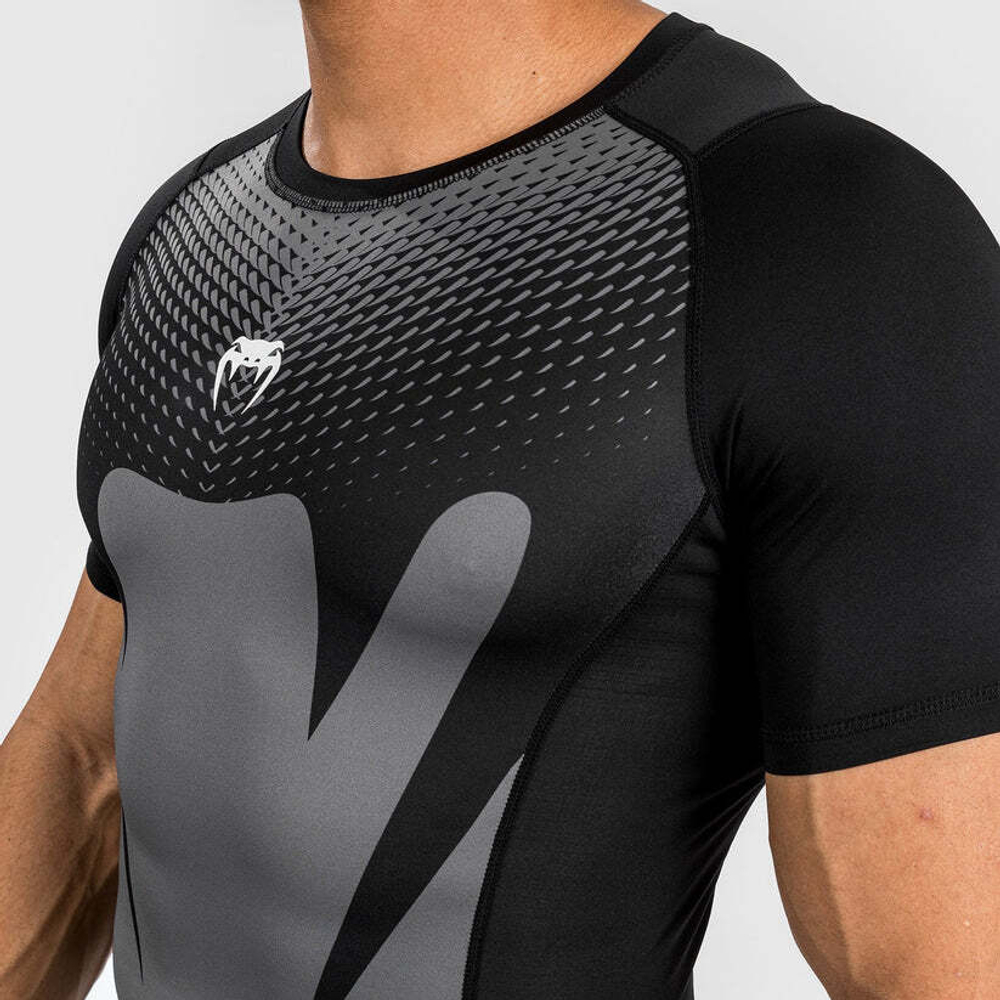 Рашгард Venum Attack SS Black\Grey
