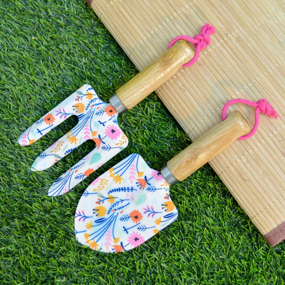 Набор садовых инструментов 2шт (вилка, лопатка) "Inbloom"