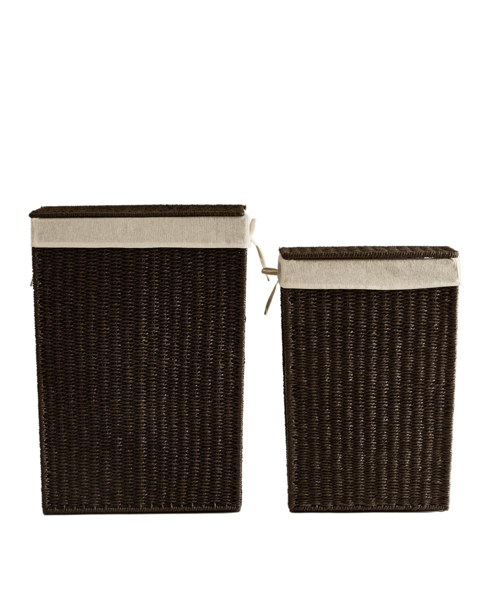 Zara Home Корзина из металла, цвет бежевый, 55 см