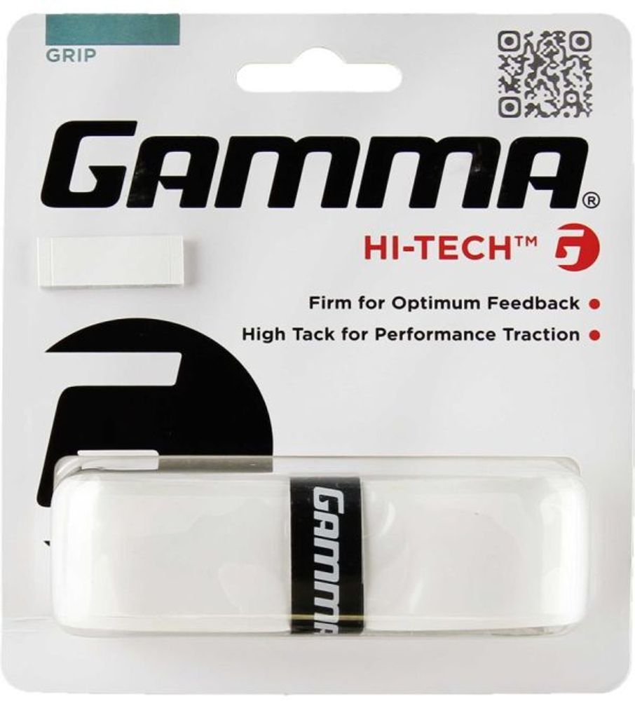 Теннисные намотки базовые Gamma Hi-Tech Grip 1P - white