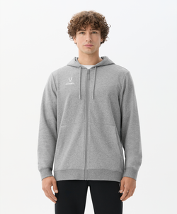 Худи на молнии ESSENTIAL Cotton FZ Hoodie, серый меланж