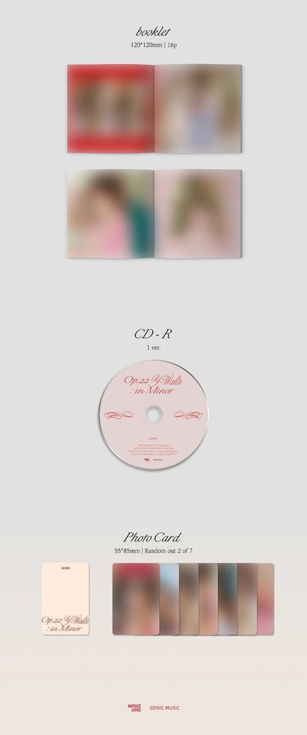 JO YU RI - Op.22 Y-Waltz : in Minor (Jewel Case ver.)