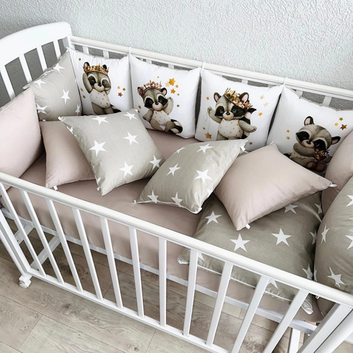 Комплект в кроватку 17 предметов (сатин-поплин)