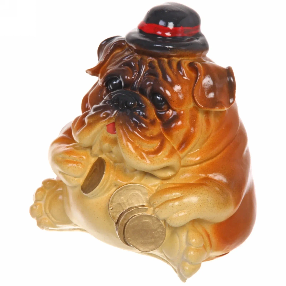 Копилка из гипса «Банкир» 14см