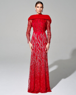 Платье "Зинаида" с меховой отделкой