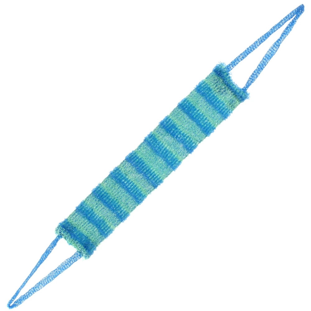 Мочалка для тела полипропиленовая «Пояс банный»,в полоску, 50*11см