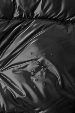 ZARA КУРТКА С КАПЮШОНОМ WATER REPELLENT, ЧЕРНЫЙ