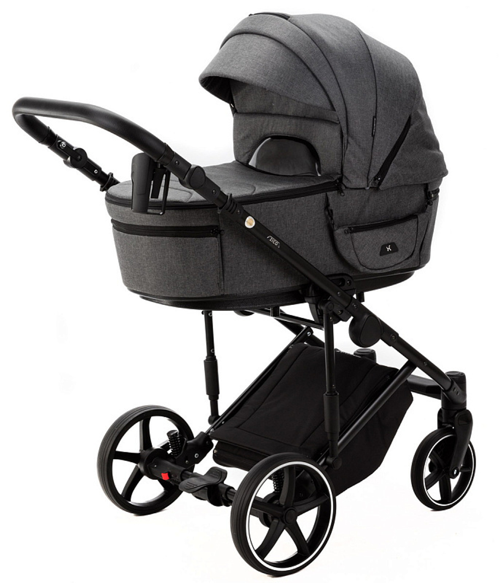 Детская коляска Adamex Zico New 2 в 1 ZN-TK57 TIP (ТЕМНО-СЕРЫЙ)