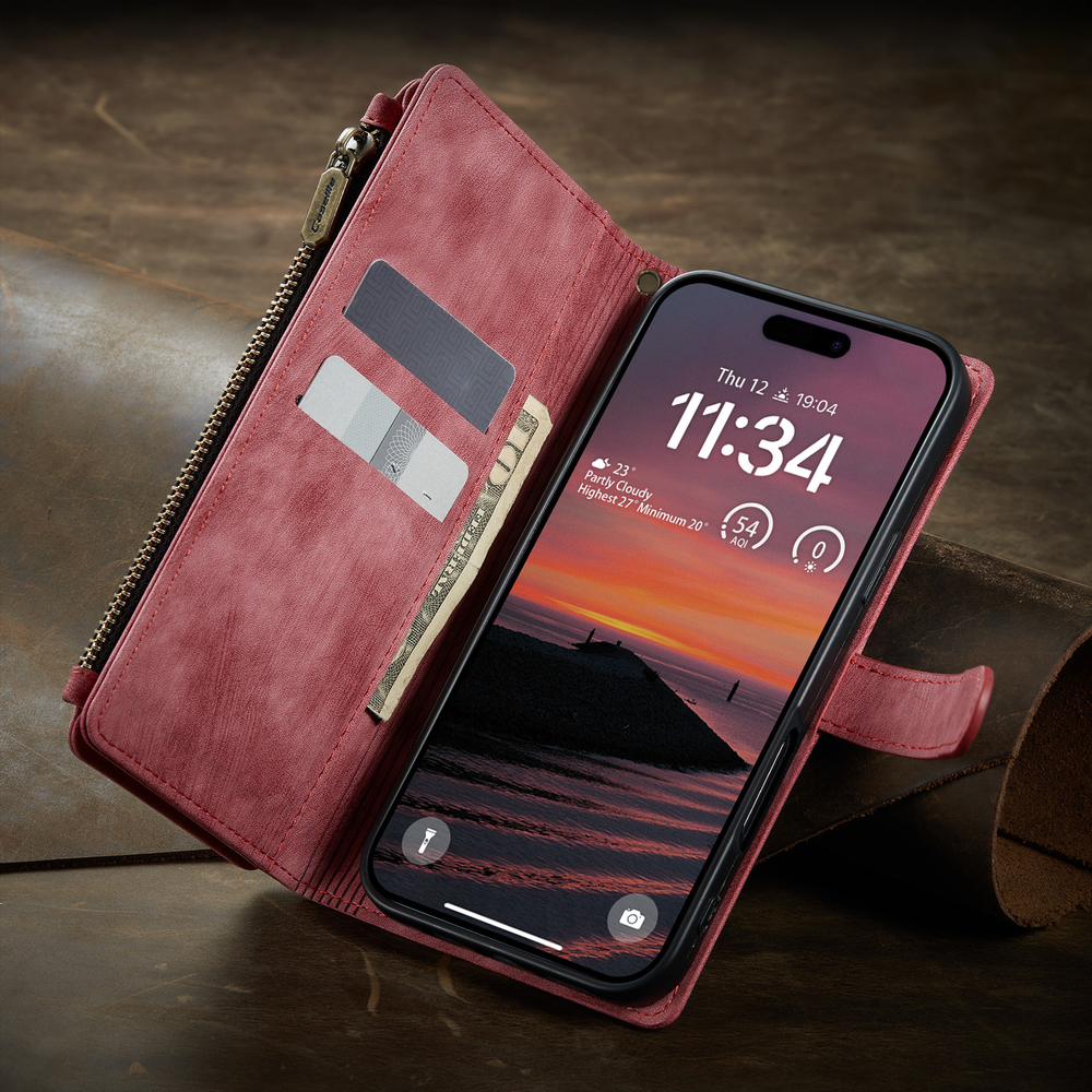 Многофункциональный чехол-кошелек CaseMe 3 in 1 Matte Wallet для iPhone 17 Pro