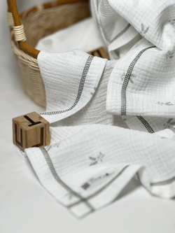 Муслиновая пеленка Букет Нежности 90*130 (+/-5см)