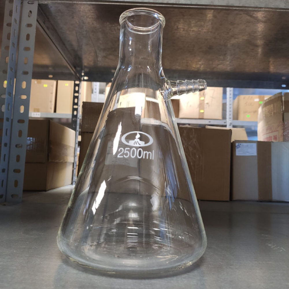 Колба с тубусом (Бунзена), ТС, 1-2500мл, (10006011) Минимед, шт.