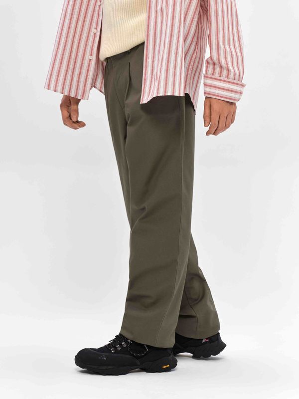 Брюки Чинос хаки - фото 3