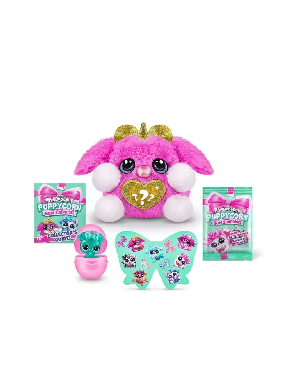 Мягкая игрушка сюрприз яйцо Rainbocorns Puppycorn Bow