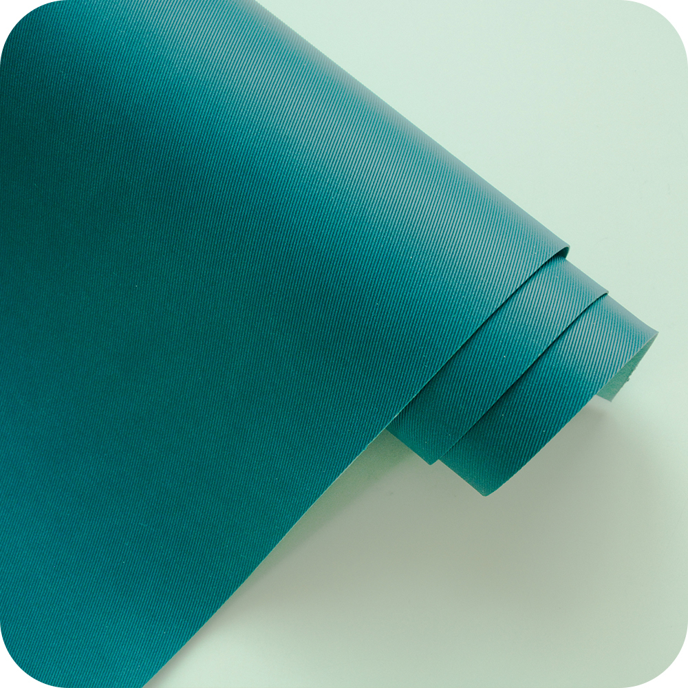 Кожзам переплетный с тиснением "Джинса", петролевый синий