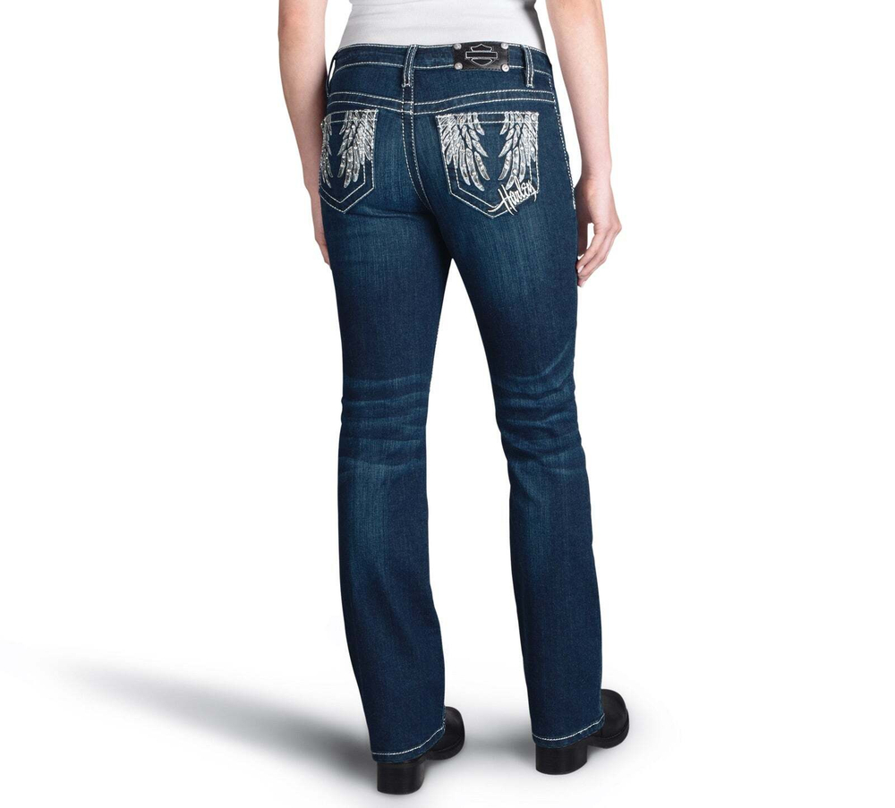Джинсы Curvy Boot Cut Embellished Harley-Davidson