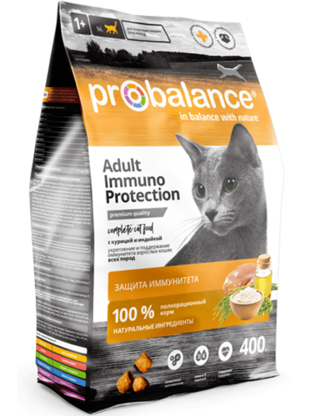 ProBalance Adult Immuno Protection сухой корм  для кошек 400 гр курица/индейка