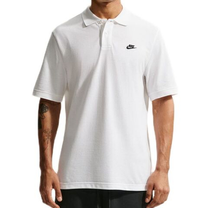Теннисное поло Nike Club Polo Pique - white/black