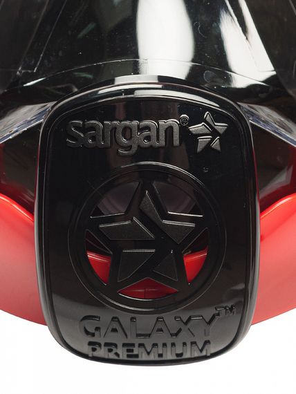 Маска полнолицевая Sargan Галактика премиум черная/красная/черная