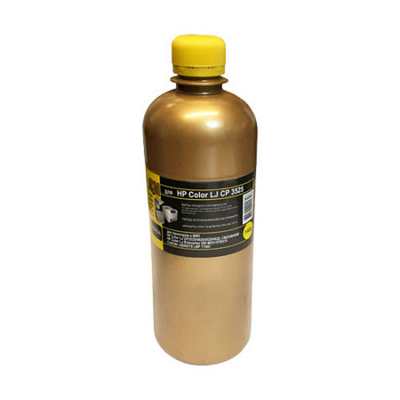 Тонер для HP Color LJ CP 3525/3530/4025/4525/M551 (140гр, желтый, Chemical MKI) Gold ATM