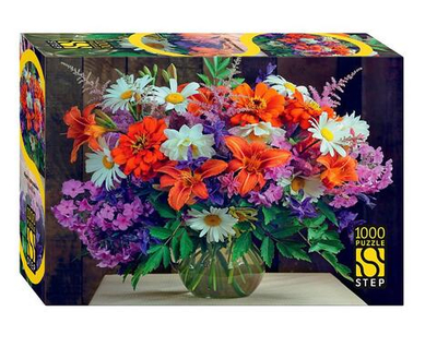 Пазл 1000эл. "Букет с ромашками". Серия "Выгодный формат (Степ пазл)
