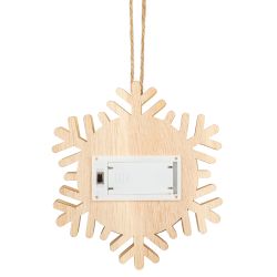 Светильник ЭРА ENGDS-6L новогодний светодиодный Снежинка подвесной 15 см 2*ААА | Фигуры