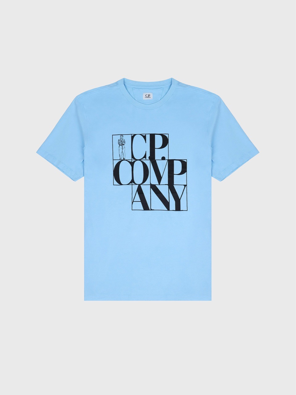 Футболка C.P. Company Logo Print Light Blue
