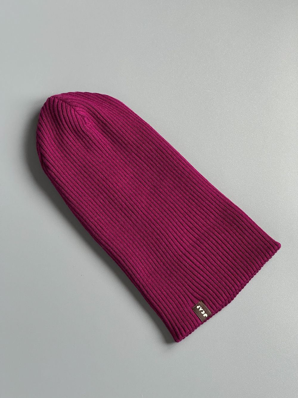 Шапка вязаная весенняя/осенняя МУЛА (Винный)