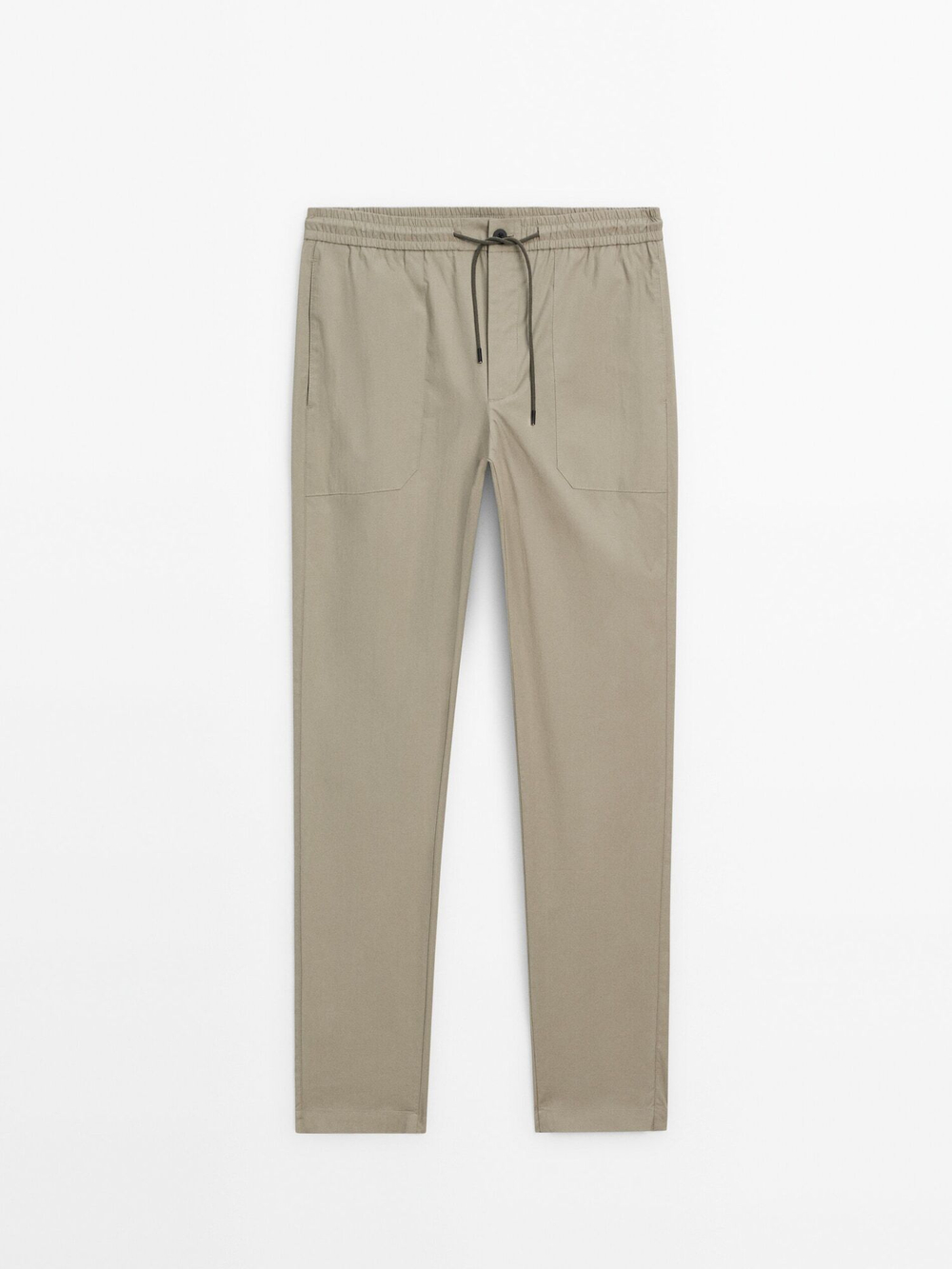 Massimo Dutti Брюки из поплина, зеленый