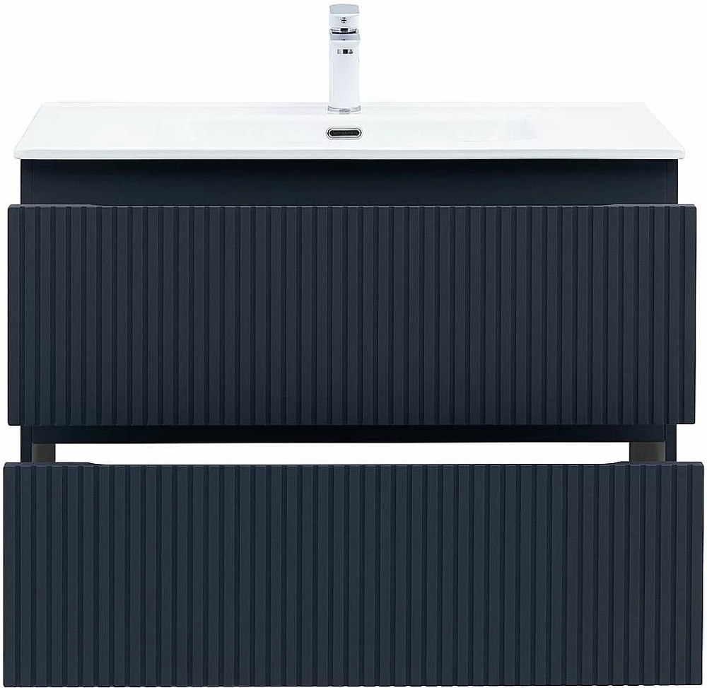 Тумба с раковиной Aquanet Джейн (Flat) 335430/330432 90 маренго