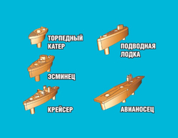 Настольная игра для двоих Морской бой Ретро