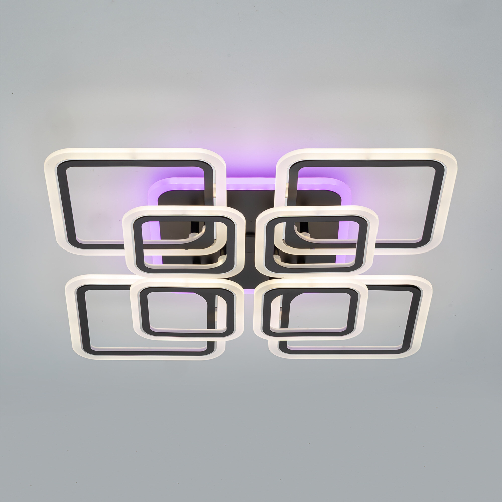 Citilux Марсель Смарт CL232A185E RGB Умная люстра Чёрная