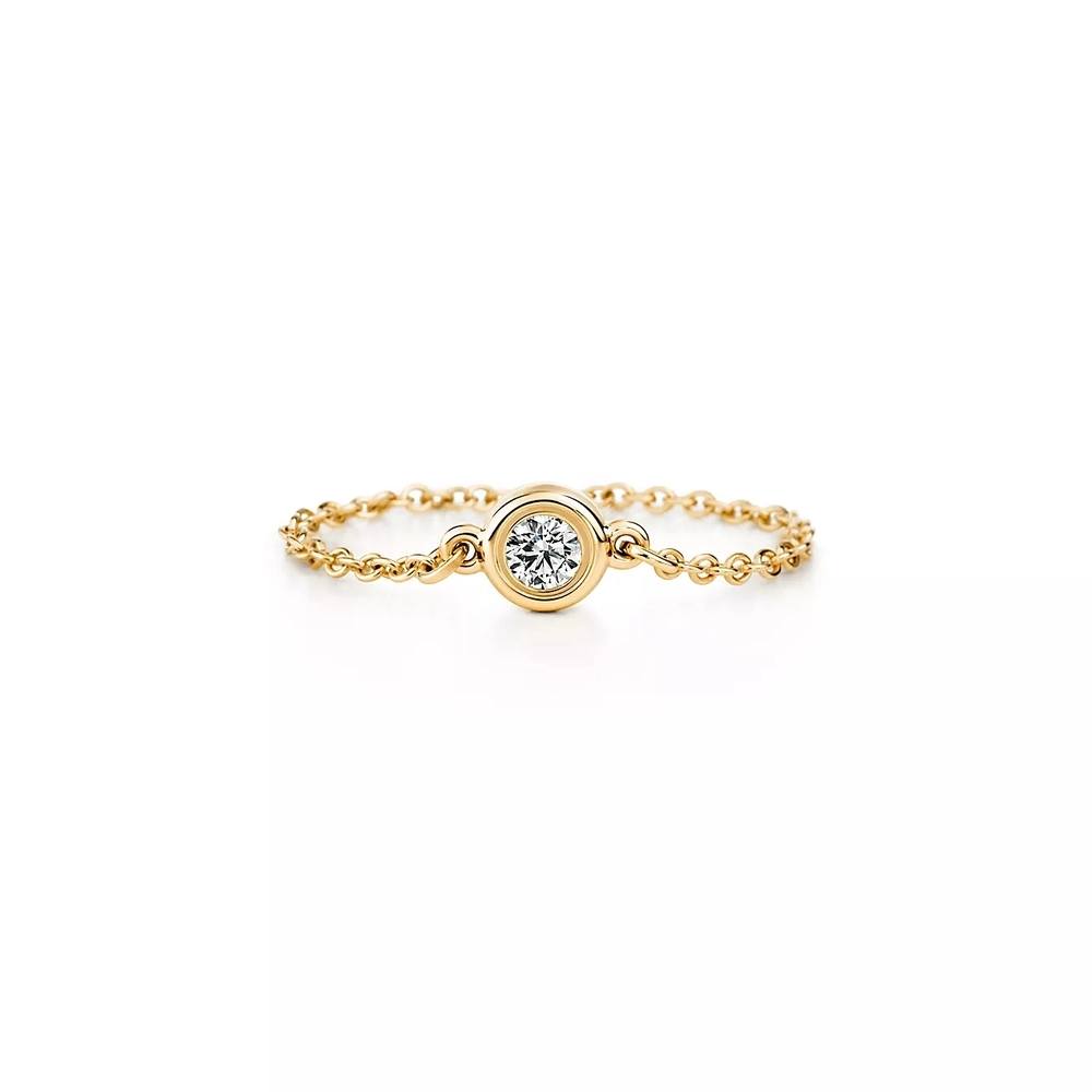 Кольцо из золота 18к(750 проба) с бриллиантом, Tiffany , Yard Ring✨