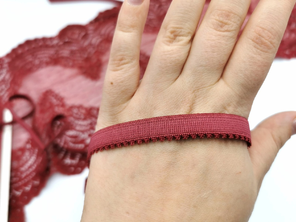 Отделочная резинка, 12мм, марс, (Арт: OTR635/12-2048), м