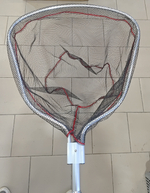 Подсак для ловли рыбы прорезиния телескопический ручка 1.5./60#